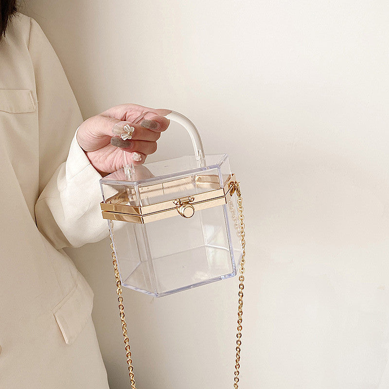 Transparent Hexagon Handbag