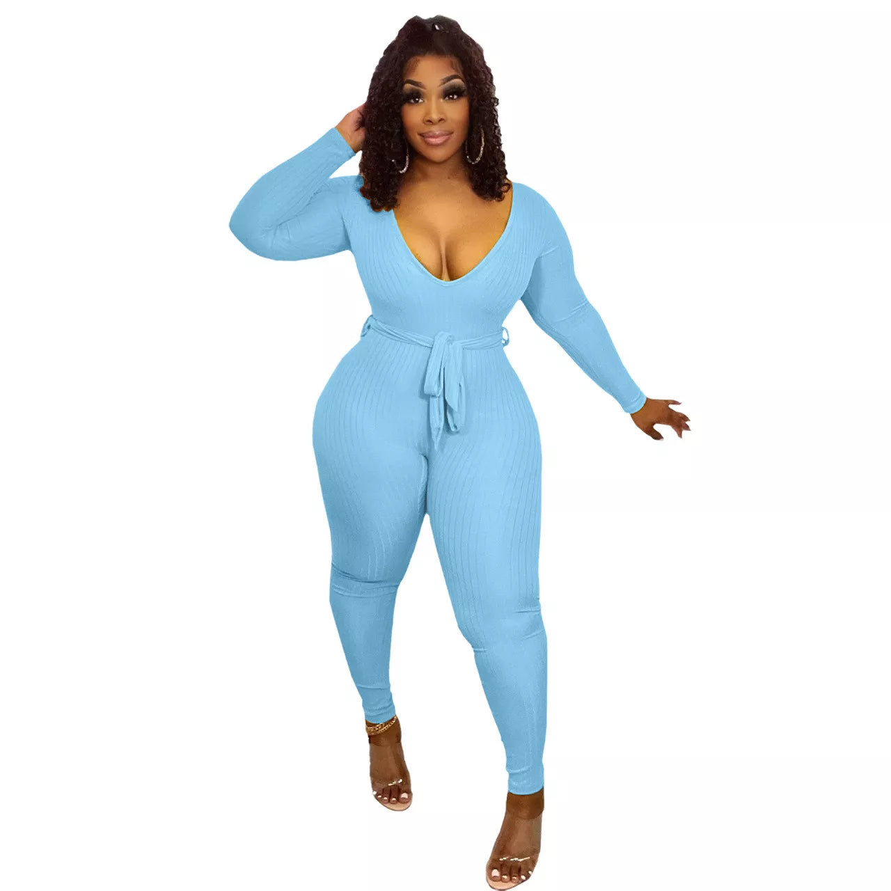 RIB JUMPSUIT - ARIANNA