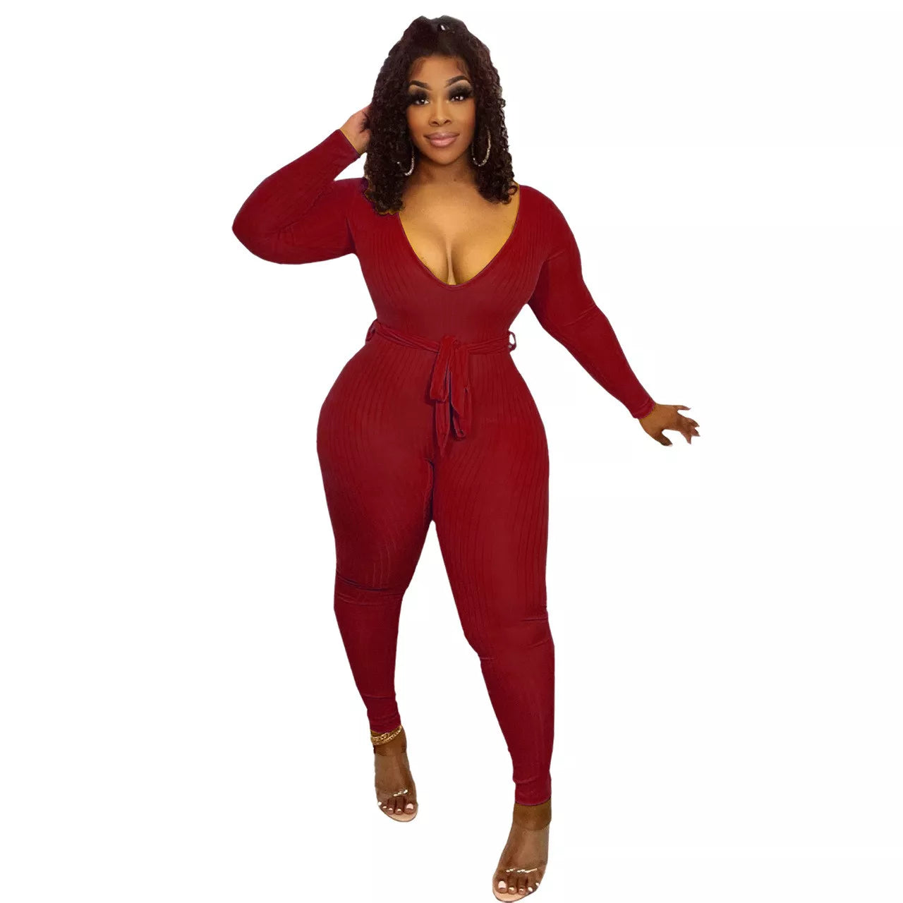 RIB JUMPSUIT - ARIANNA