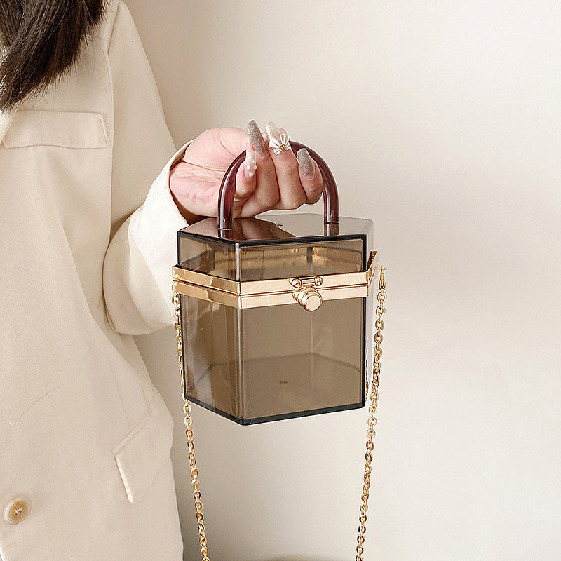 Transparent Hexagon Handbag