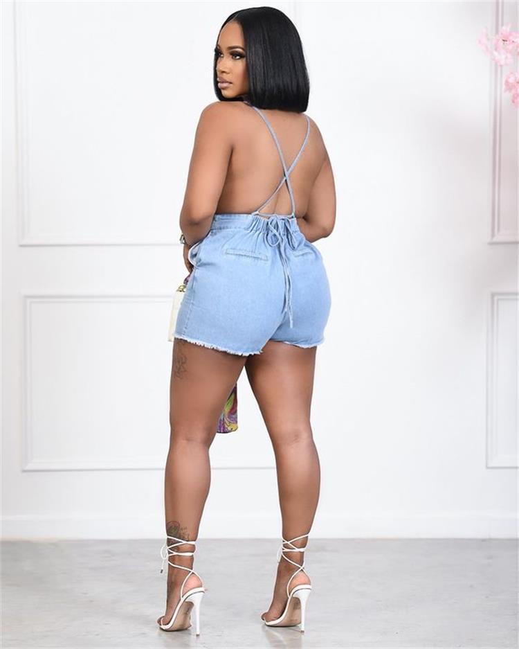 Vanessa Denim Romper