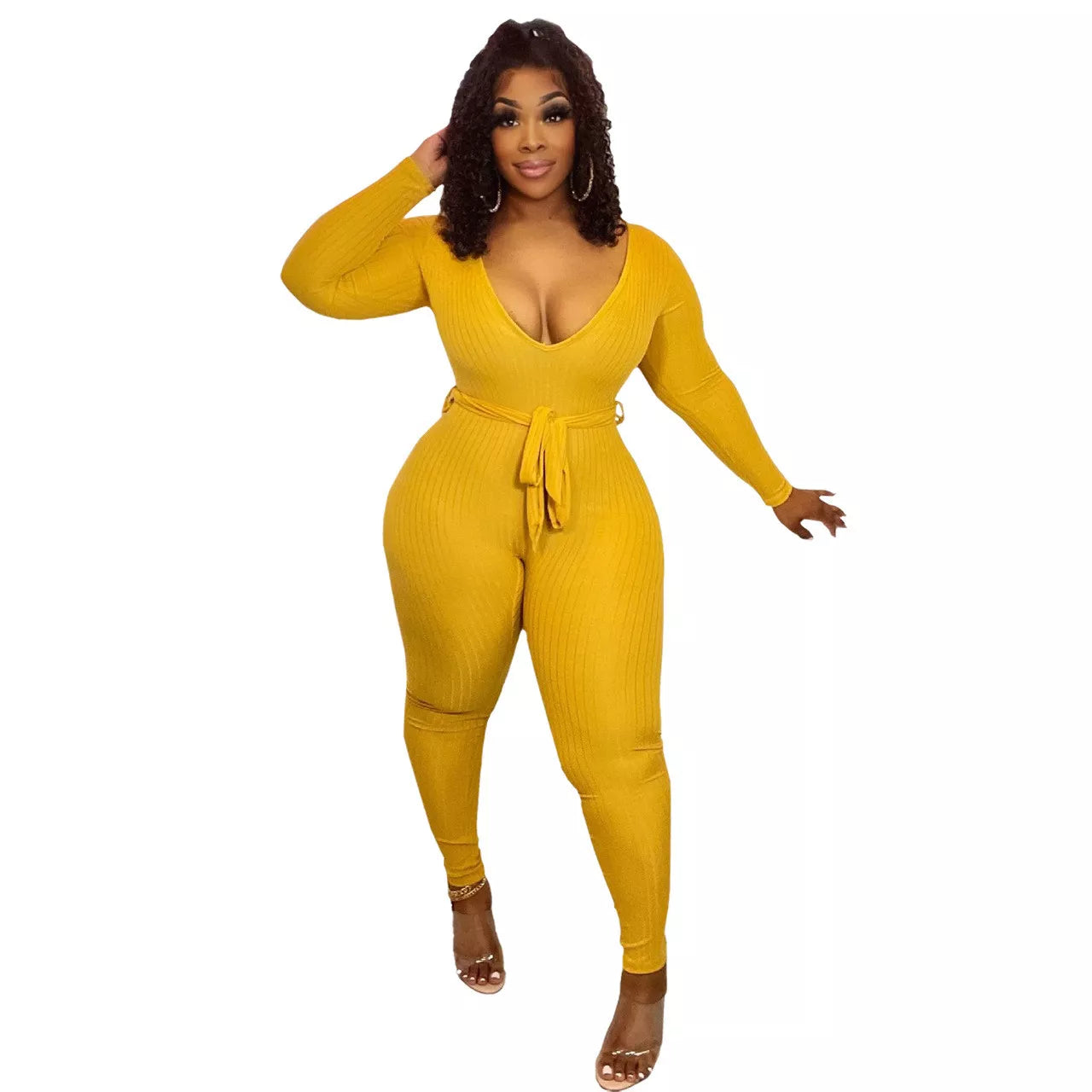 RIB JUMPSUIT - ARIANNA