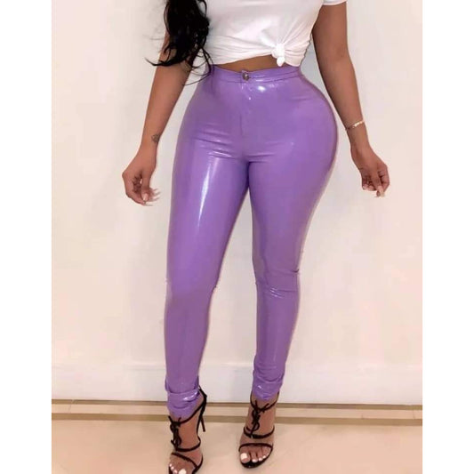 Pu leather pants